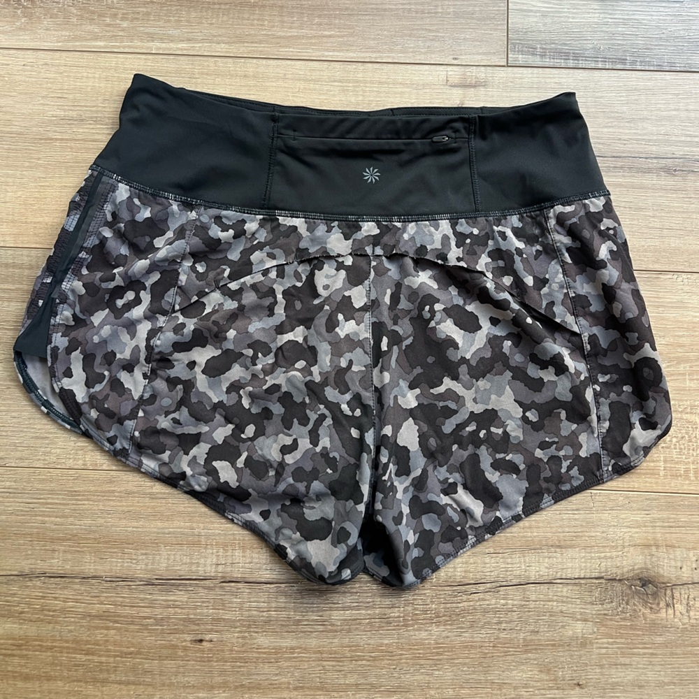 Athleta Running Free Printed Shorts 3,5” Womens Small